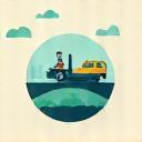 Icon representing a comfortable journey