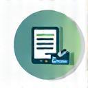Icon representing calling or filling out a form