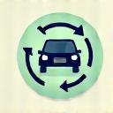Icon representing a return trip